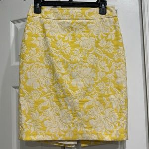 Ann Taylor Yellow Pencil skirt